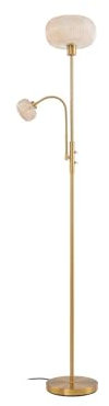 Lindby Stehlampe Aliette (Modern) in Gold/Messing aus Metall (2 flammig, E27) - Stehleuchte Standleuchte Floor Lamp Wohnzimmerlampe Wohnzimmerleuchte