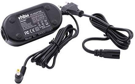 vhbw alimentatore compatibile con Panasonic VDR-D50 fotocamera, fotocamera digitale, 2m