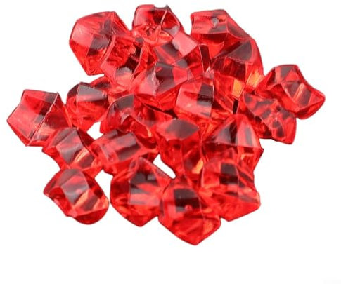 Edelstein-Acryl-Steine für dekorative Verwendung in Vasen und Veranstaltungen, 200 Stück (rot)