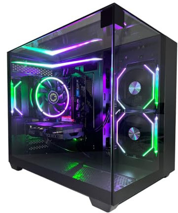 GFX Gaming PC – High-Performance Gaming Desktop, NVIDIA RTX 3060 12GB, 32GB RAM, 1TB NVMe SSD, Windows 11 Home (Black, Intel i7 3rd Gen Quad Core)