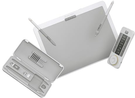 Xencelabs Pen Tablet Medium Bundle SE v2 Professional Drawing Tablet 12 Wireless Graphic Tablet with 2 Pens Battery-free and Quick Keys