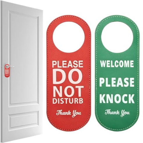 NOPKESV 1 pièce Plaque de Porte Réversible Ne Pas Déranger, Signe Occupé/Vacant, avec Pictogramme Gamer, Indicateur Disponibilité en Rouge et Vert, Facile à Installer