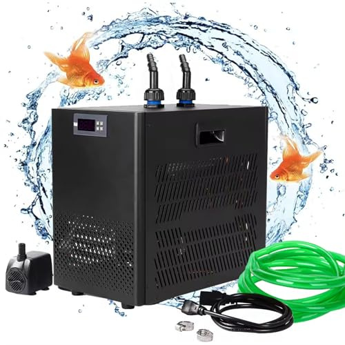 Reservoir Chiller Water Cooling Adjustable Hydroponics,Cooler fit Hydroponics,Refrigeration Compressor Tub with Ice Bath Hydroponic s Special Quiet Design for Weeds Coral Cryst