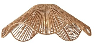 ValueLights | Farai Natural Woven Rope Wavy Easy Fit Ceiling Pendant Lamp Shade | Ceiling Lights, Home Décor & Improvement Essential