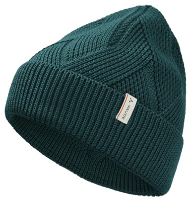 VAUDE Skomer Beanie, Beanie mit Merinowolle zum Wandern und für den Alltag, elastisch, atmungsaktiv und weich, Made in Germany