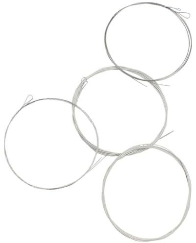 JECOMPRIS Mandolin String Set 8-string Steel Strings for Mandolin Musical Instrument Silver Plating Copper Alloy Material Portable Design to Enhance Depth of Sound