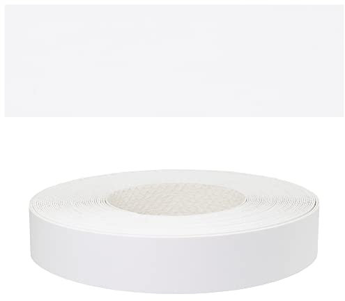Mprofi MT® - Moldura Adhesiva y Melamina Cinta de Canto Blanco | 22mm x 20m | Protector Bordes para Estanterías, Muebles y Paneles | Canto Termoadhesivo Duradero | Espesor 0,50mm