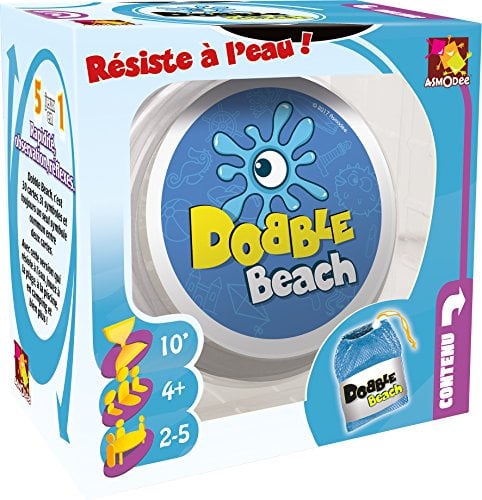 Zygomatic | Dobble : Beach | Jeu de société | À partir de 4 Ans | 2 à 5 Joueurs | 10 Minutes