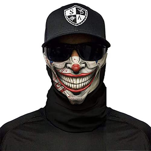 SA Fishing Face Shield Halstuch - viele verschiedene Designs - Multifunktionstuch Schutzmaske Totenkopf Schal Gesichtsmaske Sturmhaube Bandana Ski Motorrad - Jester