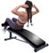 Finer Form Schrägbank, Fitnessstudio-Qualität, ideal für Sit-ups, mit umkehrbarem Crunch-Griff für Bauchmuskeltraining - Schwarz
