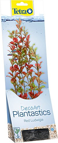 Tetra DecoArt künstliche Wasser-Pflanzen für das Aquarium, naturgetreue Nachbildung, Red Ludwigia