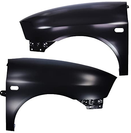 BESTPRICE 1x Kotflügel vorne links mit Blinkerloch, 1x Kotflügel vorne rechts mit Blinkerloch Kompatibel mit SEAT CORDOBA (6L2), IBIZA III (6L1)