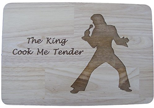 Elvis Presley The King Hartholz Schneidebrett Käsebrett Tischset