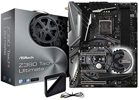 ASRock Z390 Taichi Ultimate Mainboard, Socket 1151, RGB-LED Motherboard, ATX, mattschwarz