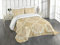 ABAKUHAUS Elfenbein Tagesdecke Set, Barock Curved Blumen, Set mit Kissenbezug Romantischer Stil, für Einzelbetten 170 x 220 cm, Creme Hellbraun
