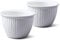 WM Bartleet & Sons 1750 TSET39 Lot de 2 ramequins traditionnels coniques en porcelaine Blanc Ø 9 cm