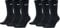 Nike 6 Paar Herren Damen Socken SX4508 weiß oder schwarz oder weiß grau schwarz, Farbe:weiß schwarz, Größe:38-42