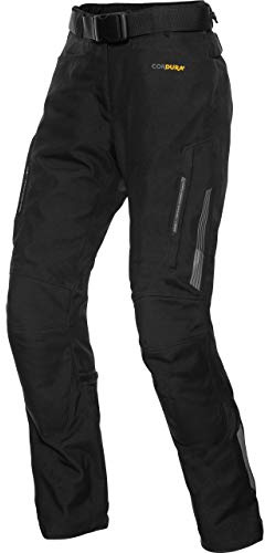FLM Damen Touren Textilhose 3.0 - Wasserdicht & Atmungsaktiv - Cordura® - Verstellbare Knieprotektoren -