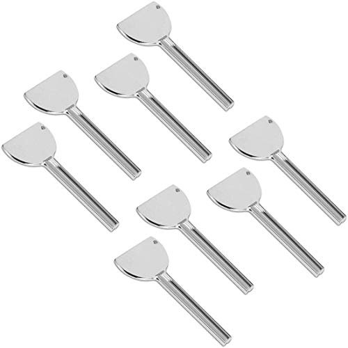 Llave para tubo de acero inoxidable, prensa de tubos, metal y metal, exprimidor de tubos, para peluquería, pasta de dientes o mostaza, juego de 8 unidades