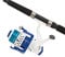 Mitchell Neuron leichtes Bootsruten- und Rollen-Combo Set – einsatzbereites komplettes Angelset inklusive Schnur, Dark Blue