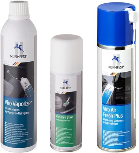 Normfest Viro Klimaanlagen Verdampfer & Lüftungsanlagen Reinigungs 3er Set