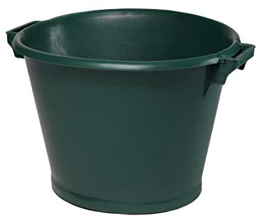 Ondis24 Universal Garteneimer Kanada, großer 75L Eimer, Gartenkübel grün & rund, Flexibler Gartenkorb für Transport, Gartentonne mit Griffen, Laubtonne Garten