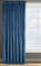 Eurofirany ROSA Vorhang Samt Velvet Kräuselband -1 STK. Weich Edel Gardine 200g/m² Elegant Glatt Einfarbig Flauschig Modern Klassisch Wohnzimmer Schlafzimmer, 135x300 cm, Blau