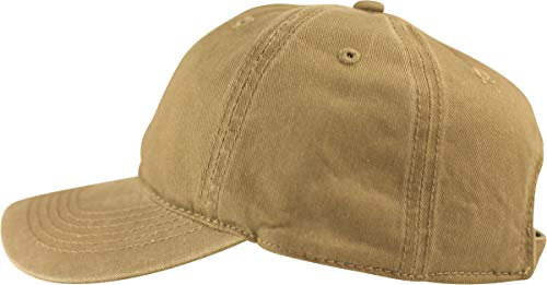 fashionchimp Baseballcap im Vintage Used-Look aus 100% Baumwolle, Unisex Jeans Denim Cap (Beige)