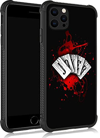 ZHEGAILIAN iPhone 13 Pro Max Case, Joker Cards, TPU & Acrylic Back Cover, Shock-Absorbent, Raised Edges, Precise Cutouts, Compatible with iPhone 13 Pro Max