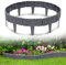 YRHome Rasenkante Kunststoff Steinoptik 7,5m Beetumrandung Garden Border aus Polypropylen Mähkante Beeteinfassung Gartenzaun, 1 Element BxHxT: 25x23x1 cm, Anthrazit