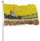 Dekoratives Hausflagge, Hof-Banner, Landwirtschaft, Traktor, Sonnenblumen, Felddruck, alle Jahreszeiten, Urlaub, Willkommenshof, Flagge, Rasen, Hängedekoration, 60 x 90 cm