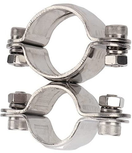 Abrazadera giratoria, abrazadera giratoria de acero inoxidable 316 de grado marino de 360 °, accesorios para barcos de pesca de yate de 25 mm x 31,7 mm