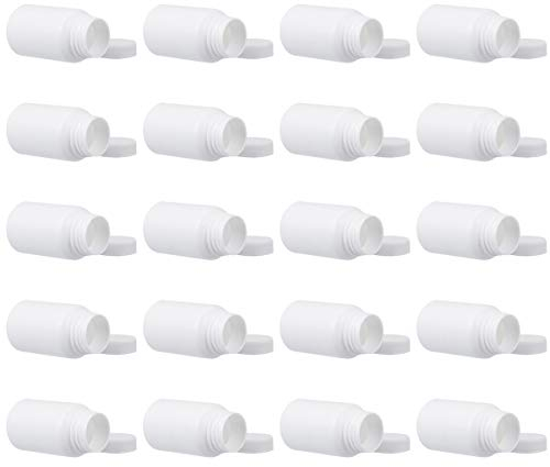 Healeved 20 Piezas Frasco De Medicina Botella De Vitamina En Pastillero Portátil Frasco De Pastillas Dulce Frascos De Medicamentos Con Tapas Caso Píldora Polvera Polietileno Viajar