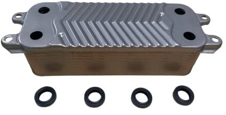 Vaillant ecoTEC Plus 824/831 Compatible Domestic Hot Water 20 Plate Heat Exchanger & O'Rings 178973 0020038572 - Hanicks