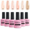 AIMEILI Rubber Base Gel Set 6pcs Rubber Base Coat Soak Off UV LED Nägel Unterlack Gel Nagellack Maniküre Kit 6 * 10ml - 45