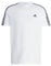 adidas Essentials Single Jersey 3-stripes Tee Maglietta a maniche corte, White/Black, L Tall Uomo
