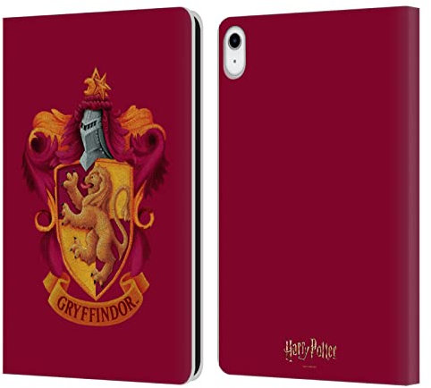 Head Case Designs Officially Licensed Harry Potter Gryffindor Crest Chamber Of Secrets I Leather Wallet Case Compatible With Apple iPad 10.9 2022/2025