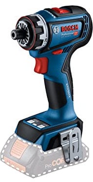 Bosch Professional 18V System Akku Schrauber GSR 18V-90 FC - FlexiClick System (inkl. 1x Gürtelclip, 1x Bithalter)