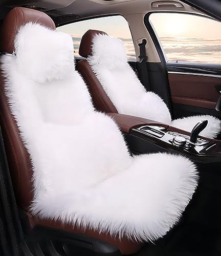 VEMART Autositzbezüge für FIAT 500X(334)/FIAT 500X Cross(334)/500X Trekking(334) 2000-2023, 11-teiliges Set Komfortabel und Warm Sitzbezüge Auto, Auto Zubehör,White