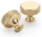 9BUILD 10 Pack Gold Cabinet Knobs Single Hole Cupboard Handles Kitchen Knurled Cupboard Knobs for Drawer Cupboard,Dresser and Wardrobe UK0039