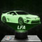 Nachttischlampe Auto LFA L deko Supercar Tuning. Geschenkidee Mann objekt Auto LFA L Nachtlicht Erwachsene deko Zimmer. Weihnachten