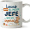 MUGFFINS Tazas Personalizadas para JEFE hombre - En Español - Mejor que yo Sepia - 11 oz / 330 ml - Regalo Personalizable original y divertido