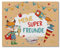 Papierdrachen Hochwertiges Freundebuch für Kinder - Superhelden Tiere - für 27 Freunde - buntes kindgerechtes Design - tolle Geschenkidee für den Schulstart - Set 7