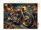 CALVENDO Puzzle Steampunk Voyager: EIN Custom-Bike im Steampunk-Design - EIN Motiv aus dem Kalender Custom Dreams - Showbike Wonders | 2000 Teile Lege-Größe 90 x 67 cm Foto-Puzzle für g