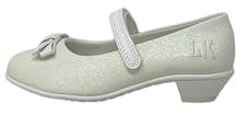 Lelli Kelly Viola, Scarpe da Ballo con Tacco per Bambine, Bianco, 28 EU