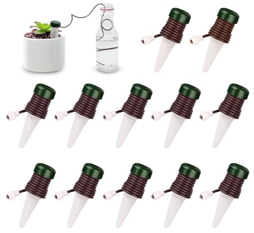 12 Pezzo Distributore di Acqua per Pianta, Set per Lrrigazione Automatica, Distributore Automatico di Acqua per Piante e Fiori