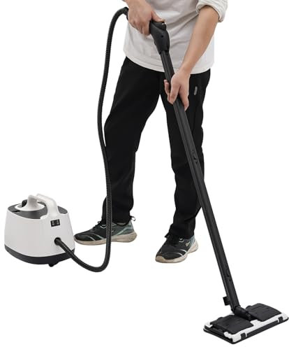 Elektrischer Dampfreiniger Mehrzweck-Dampfreiniger mit 1,6 Liter Tank 2000W 11 Teiligem Zubehör Chemiefrei für Dampfgarer zum Reinigen von Böden Küchen Fenstern Öfen Autos und mehr