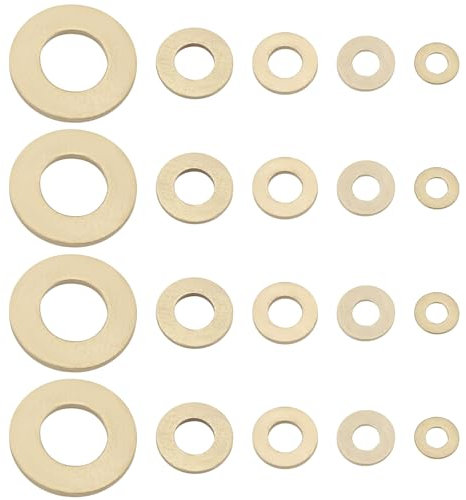 Create idea 50 Pezzi Kit Assortimento Rondelle In Ottone M3 M4 M5 M6 M10 Rondella Piatta Metrica Rondella Piatta In Ottone Per Elettrodomestici Commerciali Automobili Barche
