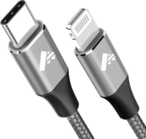 Aioneus Cavo iPhone USB C 1.8M Cavo Lightning Nylon Tipo C Filo Caricabatterie iphone Carica Rapida Caricatore per iPhone 14 13 12 11 Pro Max XS XR X 8 7 6 Plus iPad Airpods
