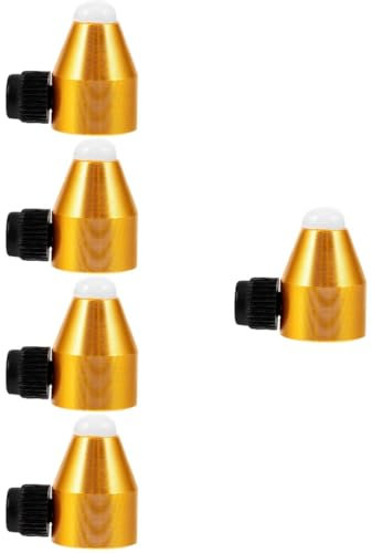 Mikinona 5pcs Chakra Crystals Meditation Accessories Tuning Fork Feet for Meditation Metal Tuning Fork Feet Versatile Tool